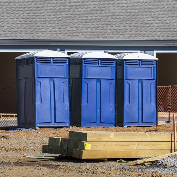 is there a specific order in which to place multiple portable restrooms in Hopedale Ohio